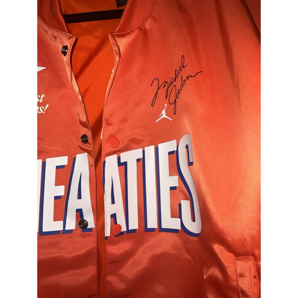 NIKE AIR JORDAN FLIGHT MVP WHEATIES JACKET ORANGE BLACK SIZE XL - Picture 3 of 10